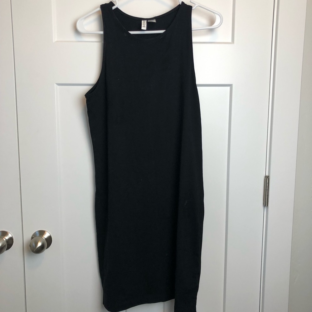 Black comfy tank dress